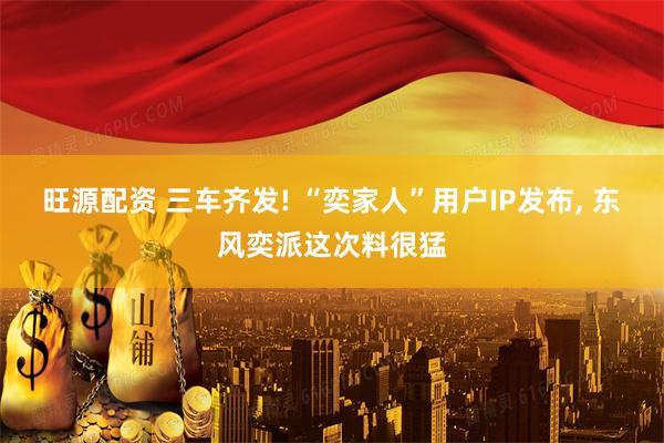 旺源配资 三车齐发! “奕家人”用户IP发布, 东风奕派这次料很猛